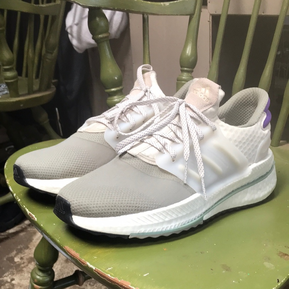 adidas Athletic Shoes - Gray and White